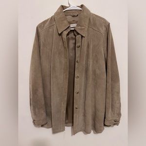 Valerie Stevens Women's Suede Leather Blazer Jacket
